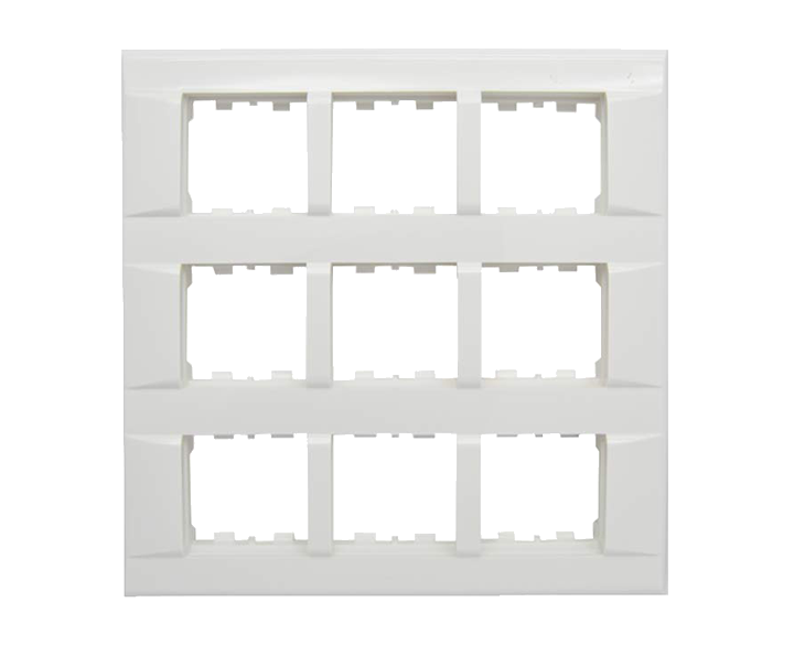 Gama-Plate-18ModulePlate-ModularSwitches-White