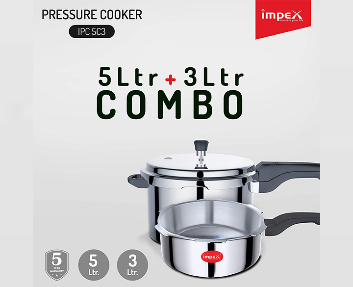 Impex-Pressure-Cooker--IPC-5C3-Combo-1