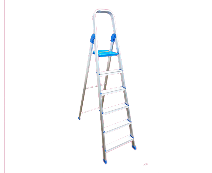 6 Steps Aluminium Ladder with Anti Slip Shoes