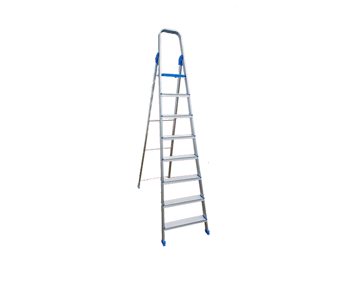 8 Steps Aluminium Ladder with Anti Slip Shoes