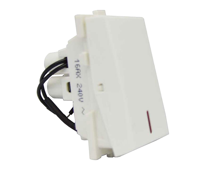 Penta-15A1Way-Switch-with-Indicator-ModularSwitches-White